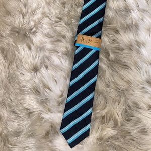 Men's Original Penguin Striped New Neck Tie Silk